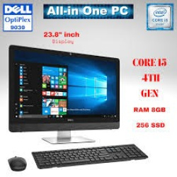 Dell 9030 AIO Intel i5, 8gb RAM, 256GB SSD, Pantalla 24", Wifi, Camara, Bocinas